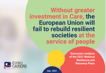 Eurocarers’ Analysis Of The National Resilience And Recovery Plans -December 2021